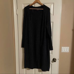 NWOT Review woolblend long cardigan Small